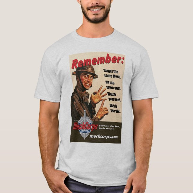 T-shirt Les instructions de Sarge (couleurs claires) - (Devant)