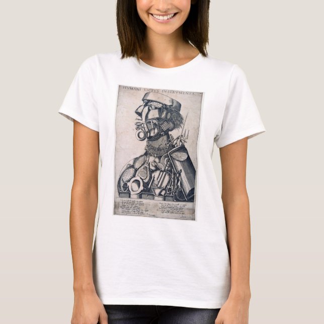T-shirt Les instruments de subsistance humaine, Arcimboldo (Devant)