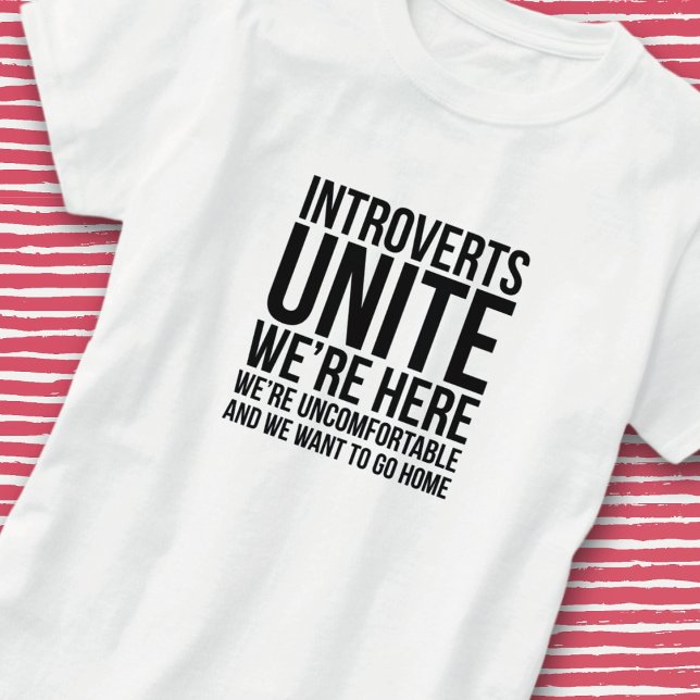 T-Shirt Les Introvertis s'Unissent (Créateur téléchargé)