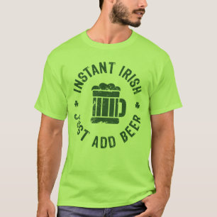 T-shirt Les Irlandais instantanés de NSPBgtxt RND ajouten