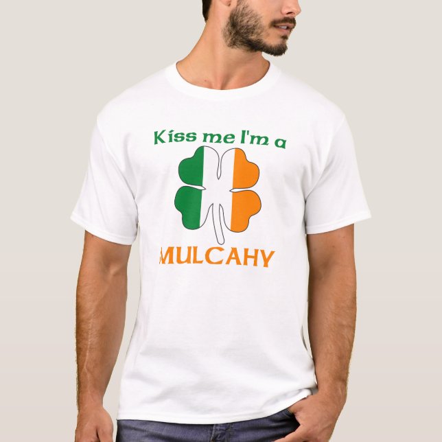 T-shirt Les Irlandais personnalisés m'embrassent que je (Devant)