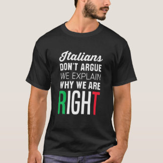 T-shirt Les Italiens ne s'accusent pas - Drôle Dit Italien