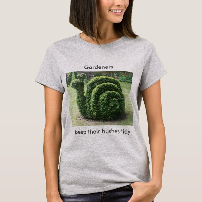 T-shirt Les jardiniers gardent leur tee - shirt topiaire (Devant)