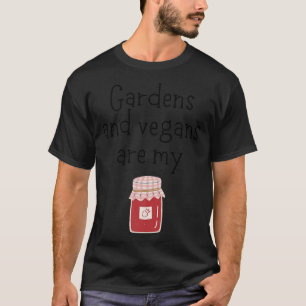 T-shirt Les jardins et les vegans sont mon truc Cute Veggi