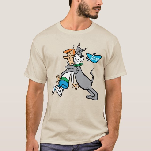 T-shirt Les Jetsons | George & Astro Hug (Devant)