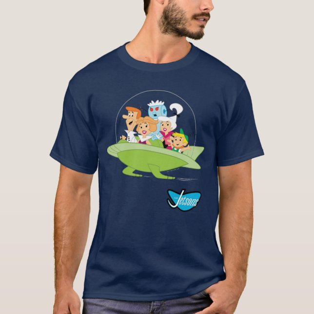 T-shirt Les Jetsons | La Voiture Volante Familiale (Devant)