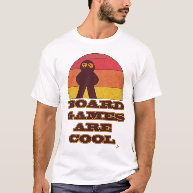 T-shirt Les Jeux De Conseil Sont Cool Amusants Meeple Hips (Devant)