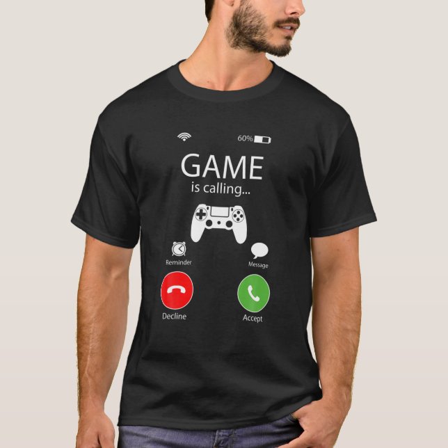 T-shirt Les Jeux Vidéo Appelent Je Dois Aller Drôle Gamer  (Devant)