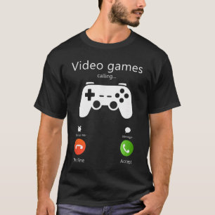 T-shirt Les jeux vidéo appellent drôle jeu rétro gamer G