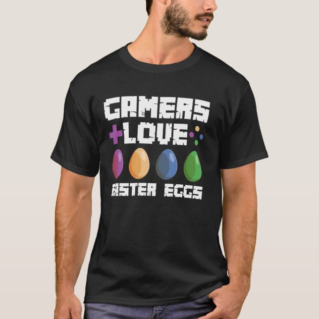 T-shirt Les joueurs aiment les œufs de Pâques (Devant)