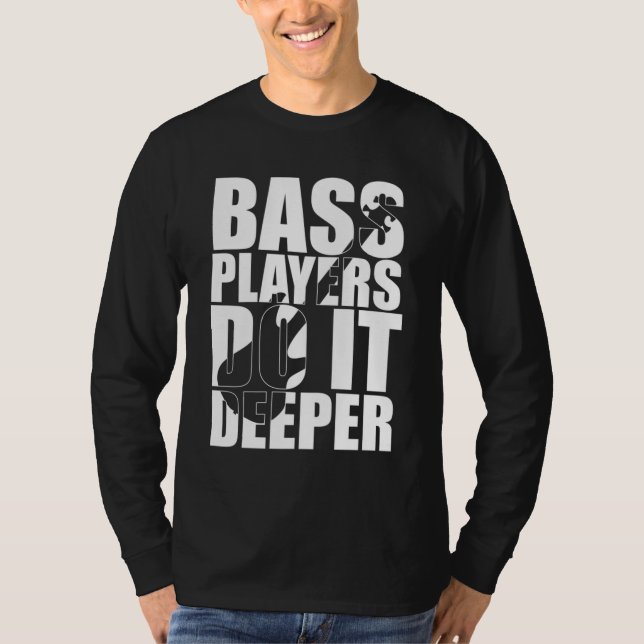 T-shirt Les joueurs de basse font plus (Devant)