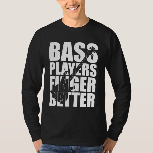 T-shirt Les joueurs de basse mieux doigts (Devant)