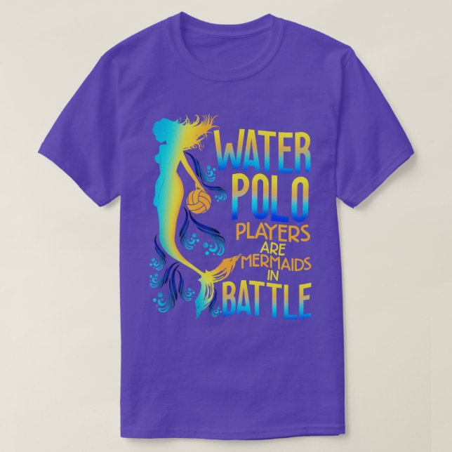 T-shirt Les Joueurs De Polo D'Eau Sont Des Sirènes En Bata (Design devant)