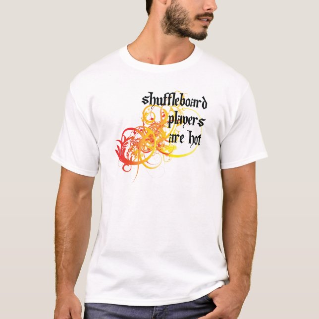 T-shirt Les joueurs de Shuffleboard sont chauds (Devant)