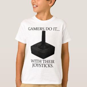T-shirt Les joueurs le font... Avec leurs manettes.