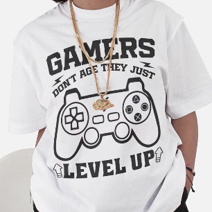T-shirt Les joueurs ne vieillissent pas, ils montent simpl