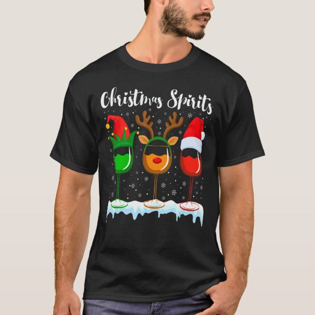 T-shirt Les Jours De Noël Les Esprits De Noël Des Elfes Le (Devant)