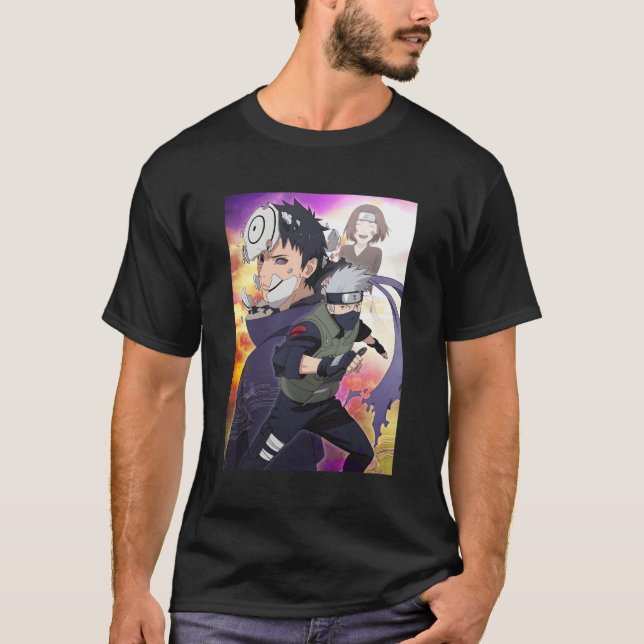 T-shirt Les Kakashi Et Obito (Devant)