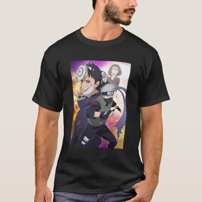 T-shirt Les Kakashi Et Obito (Devant)