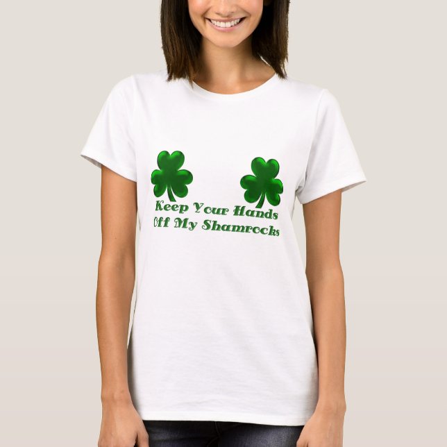 T-shirt Les KRW gardent vos mains outre de mes shamrocks (Devant)
