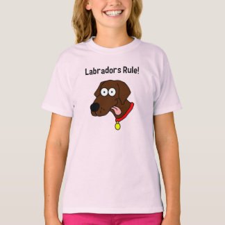 T-shirt "Les Labradors gouvernent !" Chemise T au chocolat