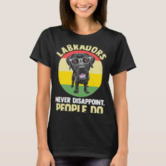 T-shirt les labradors ne décevent jamais les gens font les