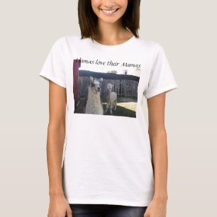 T-shirt Les lamas adorent leurs Mamas