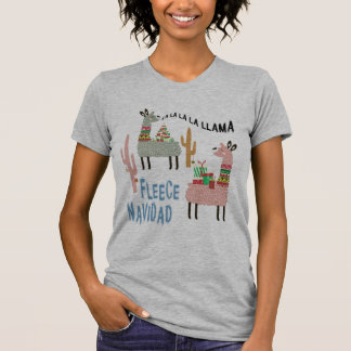 T-shirt Les lamas de Noël mignons