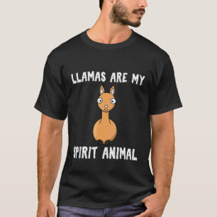 T-shirt Les lamas sont mon animal spirituel Joli alpaca
