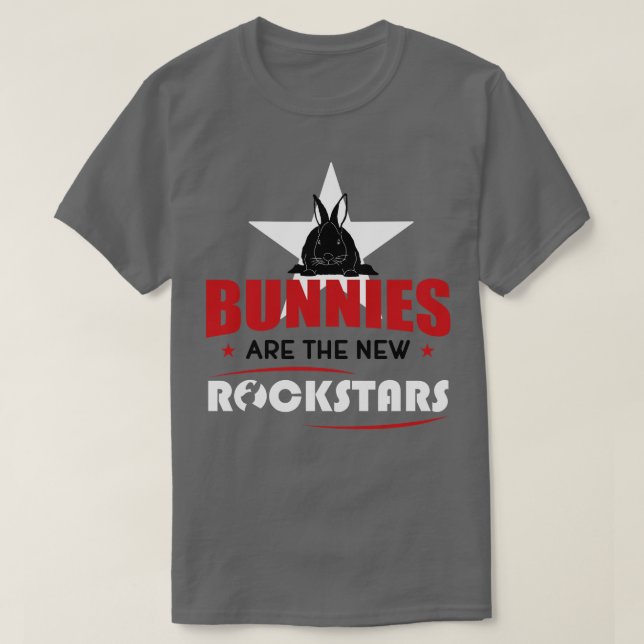 T-shirt Les lapins sont des rockstars (Design devant)