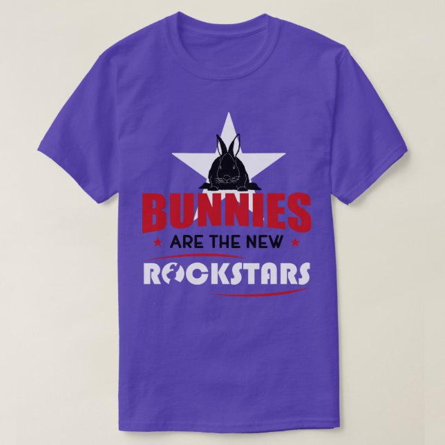 T-shirt Les lapins sont des rockstars (Design devant)