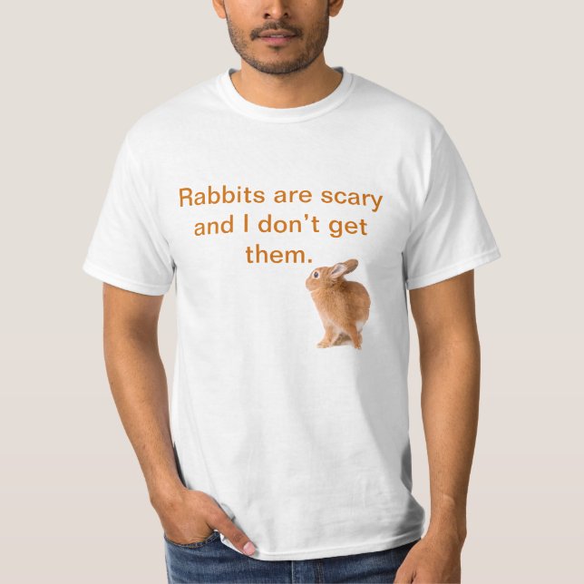 T-shirt Les lapins sont effrayants - alt (Devant)