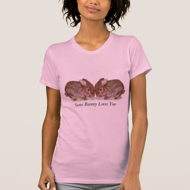 T-shirt les lapins, un certain lapin vous aime (Devant)