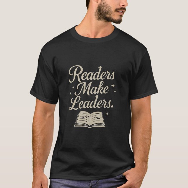 T-shirt Les lecteurs font des leaders une citation motivat (Devant)