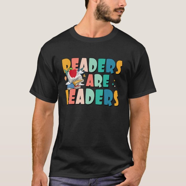 T-shirt Les Lecteurs Sont Des Leaders Enseignant Inspirati (Devant)