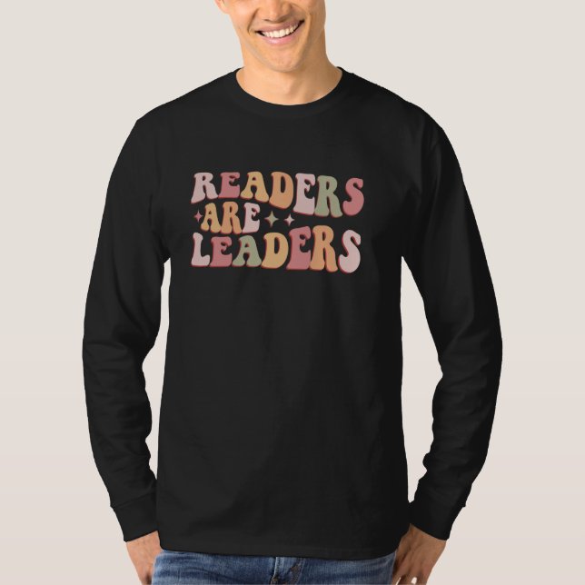 T-shirt Les Lecteurs Sont Les Leaders Enseignant Étudiant  (Devant)