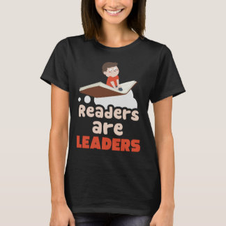 T-shirt Les Lecteurs Sont Les Leaders, Lecture Bibliothéca