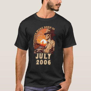 T-shirt Les Légendes D'Anniversaire Sont Nées En Juillet 2