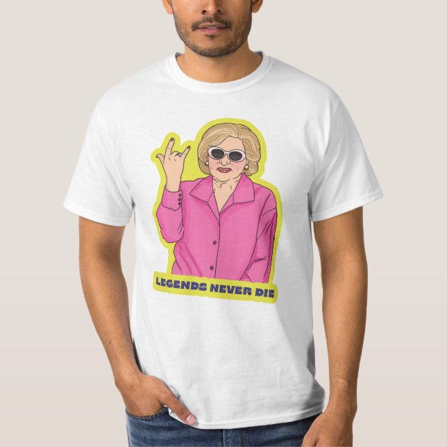 T-shirt Les légendes ne sont jamais mortes (Devant)