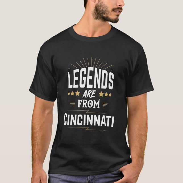 T-shirt Les Légendes Sont De Cincinnati (Devant)
