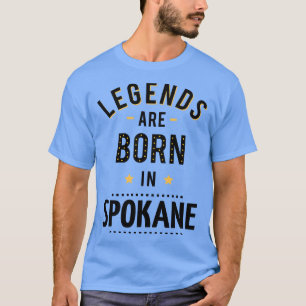 T-shirt Les Légendes Sont Nées À Spokane
