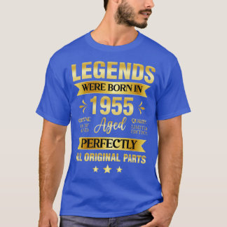 T-shirt Les Légendes Sont Nées En 1955 Anniversaire