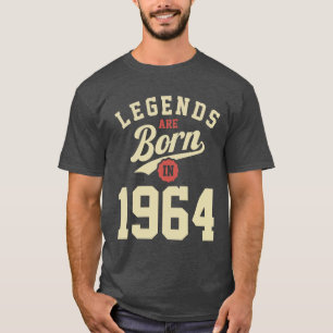T-shirt Les légendes sont nées en 1964 60e anniversaire