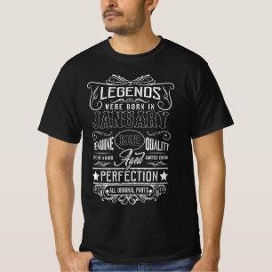 T-shirt Les Légendes Sont Nées En Janvier 1932 Tous Les