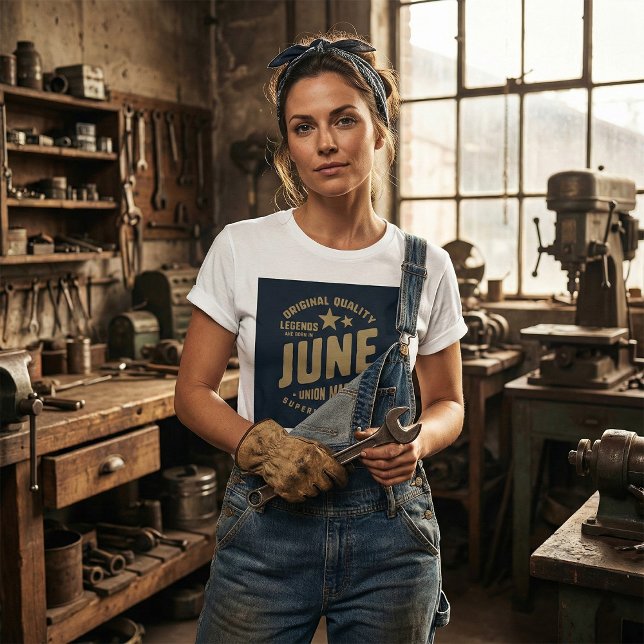 T-shirt Les légendes sont nées en juin Qualité originale (Créateur téléchargé)