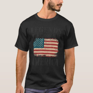 T-shirt Les Légendes vintages Du Drapeau Américain Sont Né
