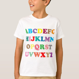 T-shirt Les lettres colorées d'ABC