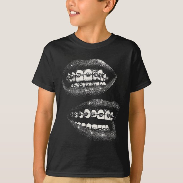 T-shirt Les lèvres des femmes Imprimer Graphique Y2k 2000  (Devant)