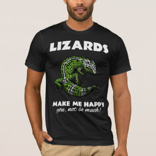 T-shirt Les lézards me font le reptile mignon heureux de