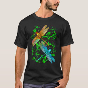 T-shirt Les libellules dans le jardin